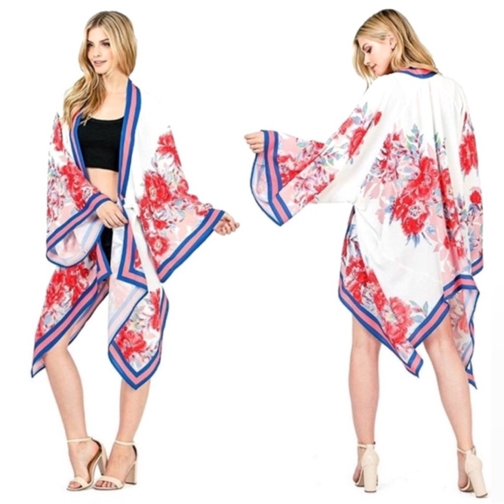 🌸 Flying Tomato Floral Boho Kimono Cardigan – Size M/L 🌸 - Picture 3 of 8